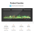 KUPPET 127 cm Elektrischer Kamin Versenkt und an der Wand Montiert mit Sicherheitsabschaltung & Timer, Touchscreen-Bedienbildschirm & Fernbedienung, Digitaler LED-Anzeige, Schwarzem Glas - 3