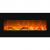 GLOW FIRE Mars Elektrokamin mit Heizung, Wandkamin mit LED | Künstliches Feuer mit zuschaltbarem Heizlüfter: 750/1500 W | Fernbedienung, 126 cm, Schwarz, Holzdekoration - 1