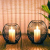 Kerzenständer 2er Set, Kerzenhalter Schwarz Oval Metall Kerzenleuchter für Wohnzimmer Schlafzimmer Vintage Deko, Hochzeit Bankett Weihnachts Kerzenleuchter 14 *15.5 / 16 * 18cm - 1
