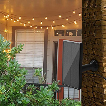 Solar Lichterkette Glühbirnen Aussen, Bomcosy 15M 25 LEDs G40 Außen Beleuchtung, USB wiederaufladbar, 4 Modus Solarlichterkette für Garten, Hochzeit, Balkon, Haus, Weihnachten Deko, Warmweiß 2700K - 4