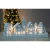 WeRChristmas Beleuchtete Weihnachtsdekoration mit Kirchenmotiv, aus Holz, mit LED-Lichtern, 45 cm, Weiß - 4