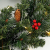 60CM Künstliche Weihnachtskranz Deko mit 50 LED Warm Weiß Christmas Wreath Decoration Künstlicher Kranz Weihnachten Künstliche Kranz Deko für Parties Feste Türen Halloween Weihnachten Deko (50 LED) - 3