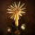 com-four® Christbaumspitze als Weihnachtsbaumschmuck aus Stroh - Strohstern-Spitze für den Weihnachtsbaum - Christbaum-Schmuck - natürlicher Christbaum-Behang - 2