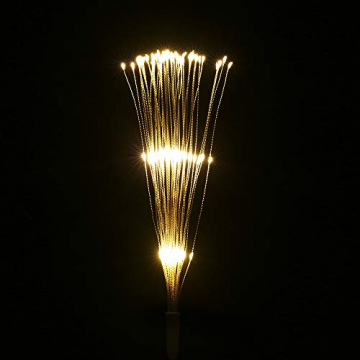 Lixada Feuerwerk LED Licht, 150 LEDs Weihnachten Lichterketten mit Fernbedienung dekorative hängende Starburst Lampe für Indoor Outdoor Home Parties Hochzeit Hofgarten (2 Stück) - 3