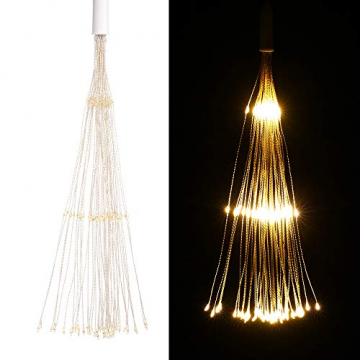 Lixada Feuerwerk LED Licht, 150 LEDs Weihnachten Lichterketten mit Fernbedienung dekorative hängende Starburst Lampe für Indoor Outdoor Home Parties Hochzeit Hofgarten (2 Stück) - 7