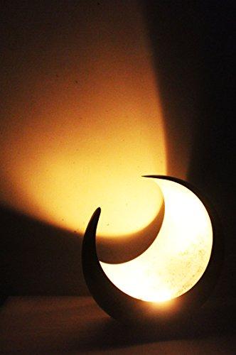MAADES Windlicht Laterne orientalisch Moon Groß 20cm Gold | Orientalische Vintage Teelichthalter Schwarz von außen und Goldfarben innen | Marokkanische Windlichter aus Metall als Dekoration - 2