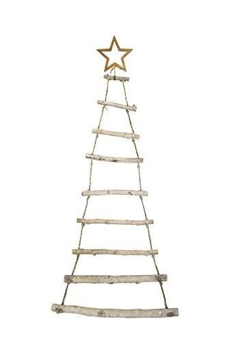 Moderner Hänger Tanne aus Holzstäben 112cm Weihnachten Advent Deko Tannenbaum - 1