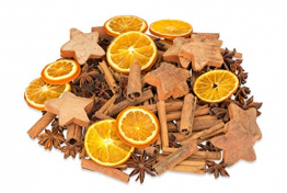 NaDeco Weihnachts Potpourri 250g mit Zimtstangen, Sternanis, Orangenscheiben, Tannenzapfen und Kokossternen - 1