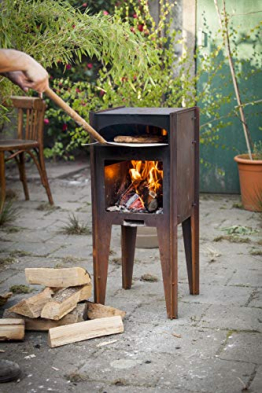 Städler Made Pizzaofen Outdoor Ofen Holzofen Stahl Design Holzofenpizza Backofen Garten - 1