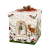 Villeroy und Boch - Christmas Toy's Windlicht "Weihnachtsbaum" groß eckig, dekoratives Geschenkpaket aus Hartporzellan, für Teelichter geeignet, integrierte Spieluhr, bunt - 1