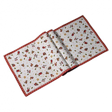 Villeroy und Boch Toy's Delight Gobelin Läufer XL, Tischläufer mit weihnachtlichem Streumotiv aus Baumwolle und Polyester, bunt, 49 x 143 cm - 1