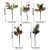 VKTY Weihnachtsblumen-Arrangement, 20 Stück, künstliche Tannenzapfen, Beeren-Stiele, Deko, Blumensträuße, Siehe Abbildung - 2