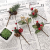 VKTY Weihnachtsblumen-Arrangement, 20 Stück, künstliche Tannenzapfen, Beeren-Stiele, Deko, Blumensträuße, Siehe Abbildung - 3