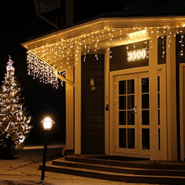 [480 LED] Lichterkette, 17M 8 Modi Lichterkette Außen Strom Weihnachtsbeleuchtung Wasserdicht Außen/Innen LED Lichterkette mit Memory-Funktion für Garten Balkon Weihnachtsbeleuchtung Außen, Warmweiß - 1