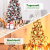 COSTWAY 180/225cm Künstlicher Weihnachtsbaum mit Schnee und warmweißen LED-Leuchten, Tannenbaum mit Metallständer, Christbaum PVC Nadeln, Kunstbaum Weihnachten Klappsystem (180cm) - 3