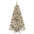 COSTWAY 180/225cm Künstlicher Weihnachtsbaum mit Schnee und warmweißen LED-Leuchten, Tannenbaum mit Metallständer, Christbaum PVC Nadeln, Kunstbaum Weihnachten Klappsystem (180cm) - 1