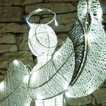 DECOLED Weihnachtsbeleuchtung Engel LED für Außen, 3D, kaltweiß, hohe Qualität - 2