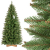 FAIRYTREES künstlicher Weihnachtsbaum Slim, Fichte Natur, grüner Stamm, Material PVC, inkl. Holzständer, 150cm, FT12-150 - 1