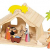 Holztiger Puppenhaus mit Weihnachtsstern (ohne Figuren, ohne Bäume) - 1