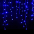 Luccase LED Vorhang Lichte 5 x 0,8 m 216 LED Wasserdichtes Lichterketten Lcicle Light Ausziehbares Licht mit Funkelndem Vorhang Fenster Dekor Weihnachtslicht (Blau) - 1