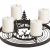 Schmucks HOME Adventskranz Metall mit 4 Kerzen Adventskranz modern Kerzenständer Adventskranz DIY - 1