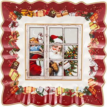 Villeroy & Boch 1483323718 Toy's Fantasy Schale eckig Santa (1 Stück) - 1