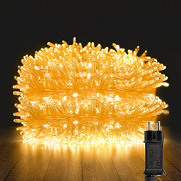 YOFIG Lichterkette Außen, 25M 1000 Led Lichterkette WeiLhnachtsbaum, Ideal Weihnachtsbeleuchtung Außen und Lichterkette Innen für Weihnachtsdeko, Lichterketten für innen und Weihnachtsbaumbeleuchtung - 1