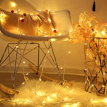 100/200/300/400er Led Lichterkette Strombetrieben mit Stecker Außen und Innen für Garten Hochzeit Weihnachten Party Warmweiß Gresonic (Warmweiss, 300LED) - 6