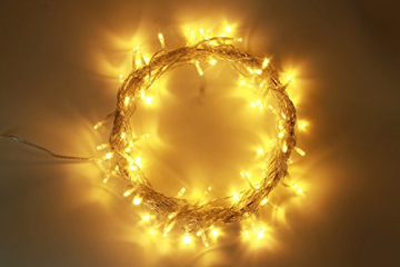 100/200/300/400er Led Lichterkette Strombetrieben mit Stecker Außen und Innen für Garten Hochzeit Weihnachten Party Warmweiß Gresonic (Warmweiss, 300LED) - 8