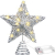 20 Licht 10 Zoll Weihnachten Baum Spitze LED Sternförmige Baum Spitze mit Warm Weißen LED Leuchten für Weihnachten Urlaub Saison Dekor (Silber) - 1