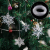 35 Stück Klare Acryl Kristall Schneeflocken Ornamente Weihnachtsbaum Anhänger DIY Weihnachten Dekoration (Klar) - 2