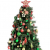 88PCS Weihnachtskugeln Ornamente für Weihnachtsbaum, zarte Weihnachtsdekoration Kugeln Bastelset Kunststoff weihnachtsbaumschmuck Kugeln Kit für Neujahrsfeier Hochzeitsfeier(Rot+Grün+Gold) - 4