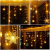 Antrect LED Lichterkette, LED Lichtervorhang Schneeflocke 96er LED Weihnachtsbeleuchtung Fenster mit 8 Modi, IP45 Wasserdicht für Weihnachten Party Fester Deko - 4