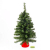 artplants.de Mini Weihnachtsbaum WARSCHAU, grün, rot, 90cm, Ø 50cm - Plastik Tannenbaum - 4