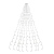 Baummantel Christbaumbeleuchtung mit 10 * 28 LED, Lichterkette Baumbeleuchtung mit Ring, IP44 Spritzwassergeschützt, Außen und Innen Lichterkette für 180CM-250CM Weihnachtsbaum (warm weiße) - 1