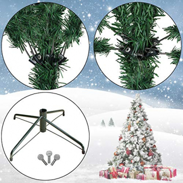 BB Sport Luxus Christbaum 120 cm Dunkelgrün künstlicher Weihnachtsbaum PE/PVC Spritzguss Mix Tannenbaum Standfuß - 3