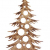Bergliebe Dekobaum Weihnachtsdekoration Weihnachtsbaum Christbaumkugeln rustikal Vintage geflammtes Holz 103.5x58 cm Pohmer Design - 1