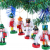 Brubaker 6-teiliges Set Nussknacker Holzanhänger - Baumschmuck für den Weihnachtsbaum - Weihnachtsanhänger Christbaumschmuck aus Holz - Handbemalt - 1