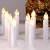 CCLIFE LED Weihnachtskerzen Kabellos Kerzen Weihnachtsbaumkerzen Christbaumkerzen mit Fernbedienung Timer Kerzenlichter, Farbe:30er Weiss - 1