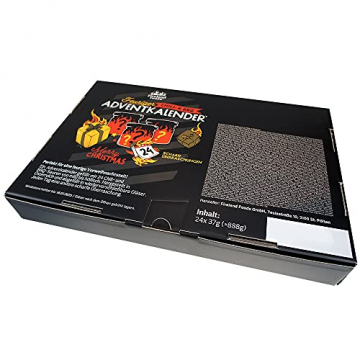 Chili- und BBQ-Adventskalender mit 24 Produkten | von mild bis höllisch | Geschenk für Advent und Weihnachten | Geschenk für Männer | Version mit Türchen | 880g (24x37g) - 4