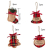 Christbaumanhänger 8 Weihnachtsbaumschmuck Deko-Anhänger aus Filz Christbaum Anhänger Hängende Ornamente, Glocke/ Weihnachtsbaum/Strumpf/Stocking ball formen für weihnachtsbaum anhänger glocke urlaub - 2