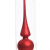 Christbaumspitze GLAS 26cm rot matt Baum Spitze Weihnachtsbaumspitze Baumschmuck - 1