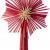 com-four® Christbaumspitze als Weihnachtsbaumschmuck aus Stroh - Strohstern-Spitze für den Weihnachtsbaum - Christbaum-Schmuck - natürlicher Christbaum-Behang - 1