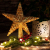 com-four® Christbaumspitze als Weihnachtsbaumschmuck aus Stroh - Strohstern-Spitze für den Weihnachtsbaum - Christbaum-Schmuck - natürlicher Christbaum-Behang - 3