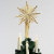 com-four® Stern Christbaumspitze aus Stroh, Weihnachtsbaumspitze Stern aus Stroh für Weihnachten, Tannenbaumspitze für Ihren Christbaum, 24,5 cm - 2