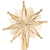 com-four® Stern Christbaumspitze aus Stroh, Weihnachtsbaumspitze Stern aus Stroh für Weihnachten, Tannenbaumspitze für Ihren Christbaum, 24,5 cm - 3