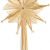 com-four® Stern Christbaumspitze aus Stroh, Weihnachtsbaumspitze Stern aus Stroh für Weihnachten, Tannenbaumspitze für Ihren Christbaum, 24,5 cm - 1