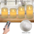 CPROSP 4er LED Kerzen Advent mit Fernbedienung aus Echtwachs, Flammenlose Elfenbeine Kerzen mit Timer, 7,5 x 9/10,5/12,5/15,5 cm, Deko für Hochzeit, Party, Advent (2*AA, Erhhalten keine Batterien) - 3