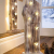 Deko Objekt “Sternenleuchten” aus Holz, 53 cm hoch, mit LED Lichterkette, Batterie-betrieben, Skulptur - 1