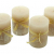 Dekoleidenschaft Wachs-Kerze Champagner, 4er Set, Creme & Gold, Ø 6 cm, Stumpenkerzen mit Langer Brenndauer, Kerzenset - 3
